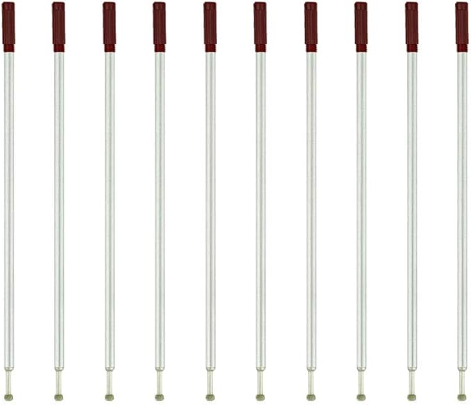 4.5'' Ballpoint Pen refilling, 1.0mm Middle Point Nib Delicate, Smooth Writing Interchangeable Ink Filling (Red)