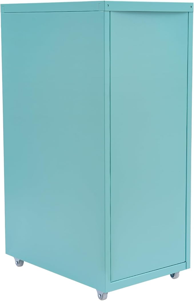 5-Drawer Mobile File Cabinet, Metal Vertical Storage Cabinet Under Desk Organizer with Wheels for Home Office