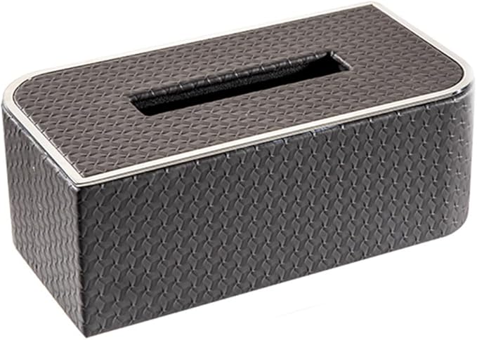 Stylish Tissue Box High-Grade Tissue Box Creativity Tissue Box and Bathroom Facial Napkin Box for Bedroom Vanity Offices Home Gift Decor Modern Tissue Box (Color : White, Size : Small) (Black Large)