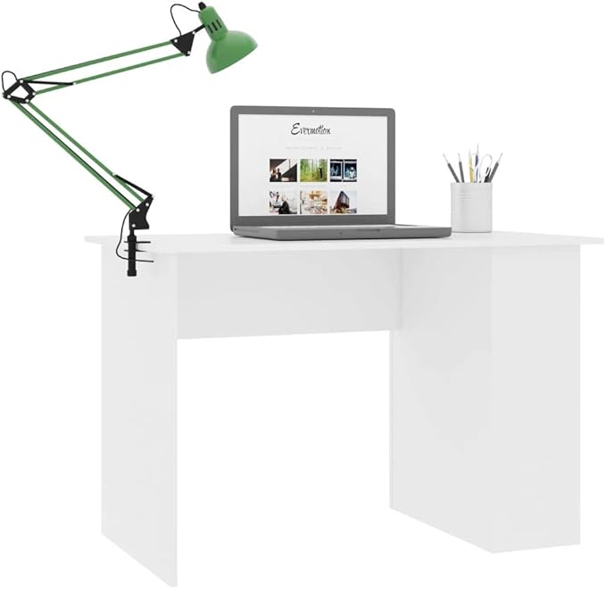 43.3" Computer Desk, Computer Workstation with Shelves, Study Writing Home Office Desk, Modern Chipboard Multipurpose Desk Easy Assemble, 43.3 x 23.6 x 28.7 inch