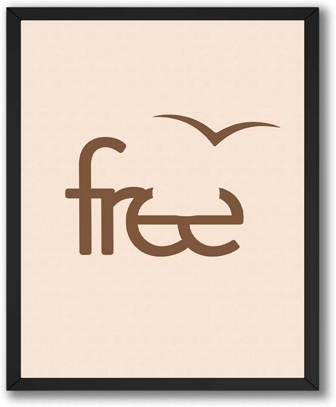 ALPINE INK CO. Free Typography Glossy Poster - Calming, Hopeful, Symbolic Design - Nature-Inspired Glossy Wall Art Print - Bedroom Wall Decor - 11x14 Unframed Glossy Wall Art