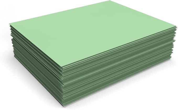 LUXPaper 8.5" x 11" Paper | Letter Size | Pastel Green | 60lb. Text | 50 Qty