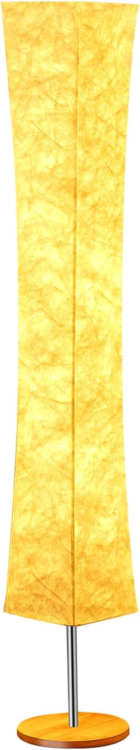 Soft Light Floor Lamp, 58 inch Simple Design Morden 3 Color Lighting Remote Control LED lamp with Tyvek Fabric Shade,Brightness Adjustable for Living Room Bedroom Game Room