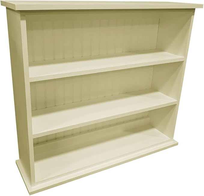 Sawdust City Solid Wood 3-Tier Open Shelf Bookcase (Solid - Cream)