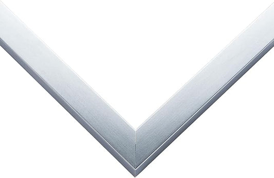Diploma Frame Stainless Silver with Black Over Gold Double Mat - Fits 14 x 11 College Diploma (Modern) Wall Display Made in the USA