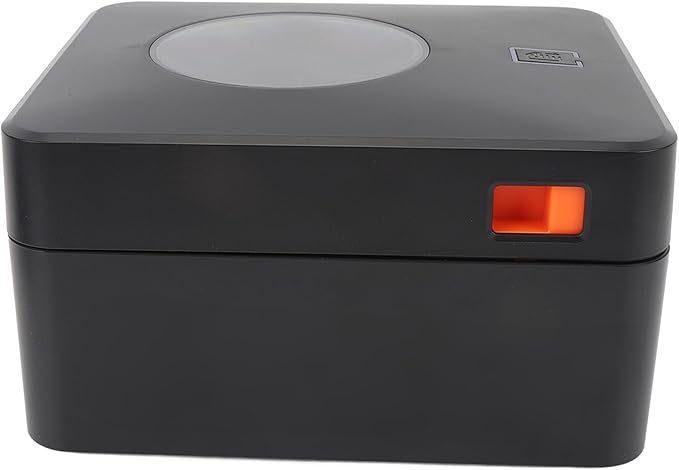 USB Thermal Label Printer, 203DPI High Speed Printing for Shipping, 100mm Roll Capacity, Compatible with OS X, USB Connectivity, Office Retail, Widely Used in Industries (US Plug)