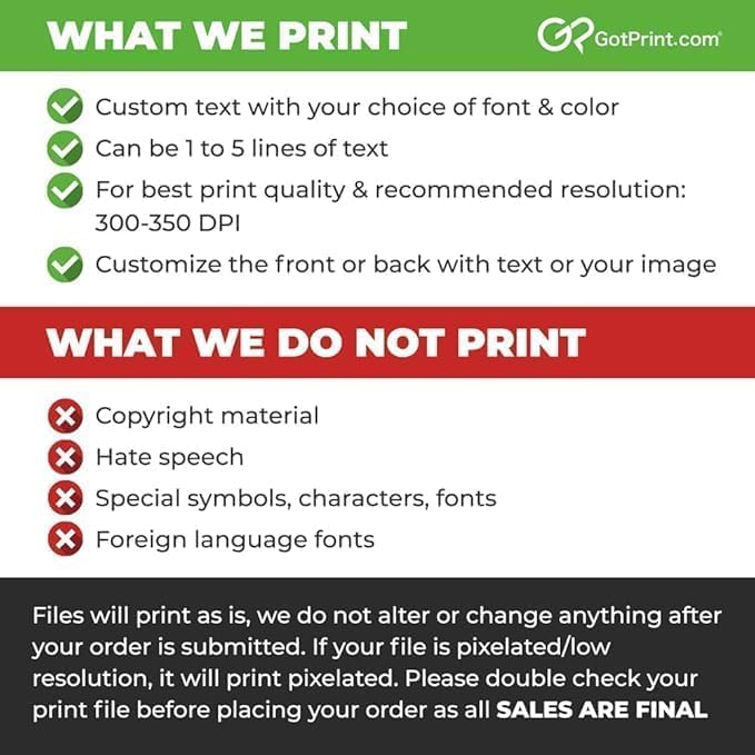 GotPrint Custom Printed Postcards – Upload Your Design or Text, 4x6 inches, vertical horizontal, front and back, 14 pt thick glossy cardstock, 4x6, 50 Qty
