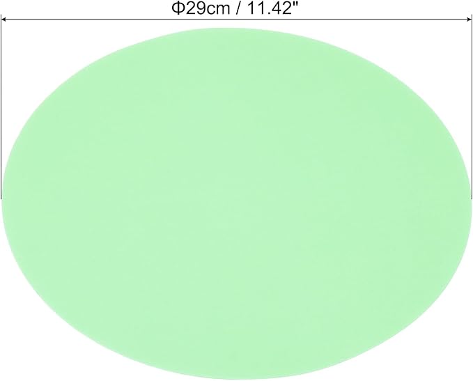 PATIKIL 11.4-inch Round Cardboard Paper, 20 Pcs 200GSM Blank Disc Circles Slices Cutouts Paper for Party Decorations DIY Craft Arts Drawing Painting Writing, Light Green