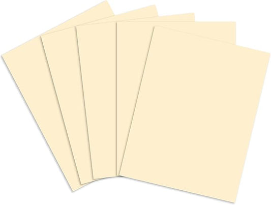 Staples Cover Stock Paper 67 lbs 8.5-Inch x 11-Inch Ivory 250/Pack, For Office, School & Home