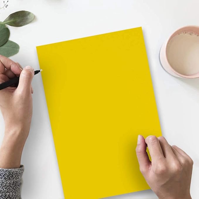 JAM PAPER Legal Colored 24lb Paper - 90 GSM - 8.5 x 14 - Yellow Recycled - 100 Sheets/Pack
