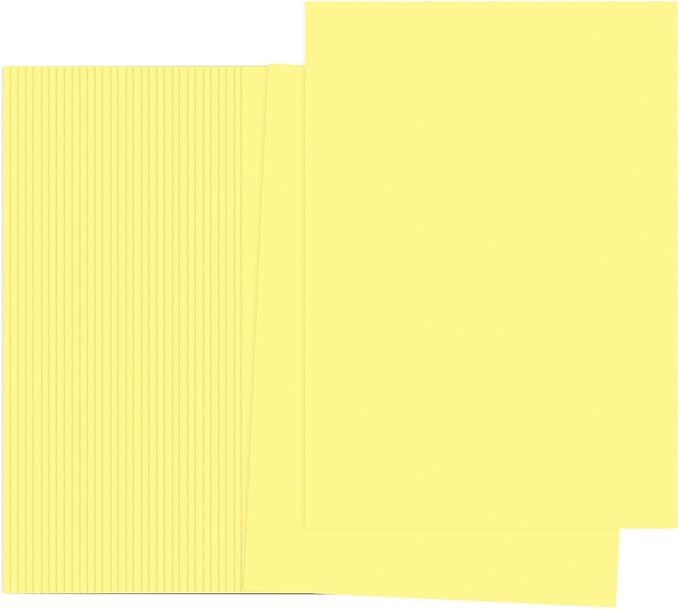 PATIKIL Light Yellow Colored Copy Paper, 100 Sheets 8.3x5.9" A5 19lb/70gsm Double Sided Colorful Print Paper Bulk Sheet DIY Craft Art Projects Supplies for Printer Origami