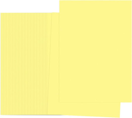 PATIKIL Light Yellow Colored Copy Paper, 100 Sheets 8.3x5.9" A5 19lb/70gsm Double Sided Colorful Print Paper Bulk Sheet DIY Craft Art Projects Supplies for Printer Origami