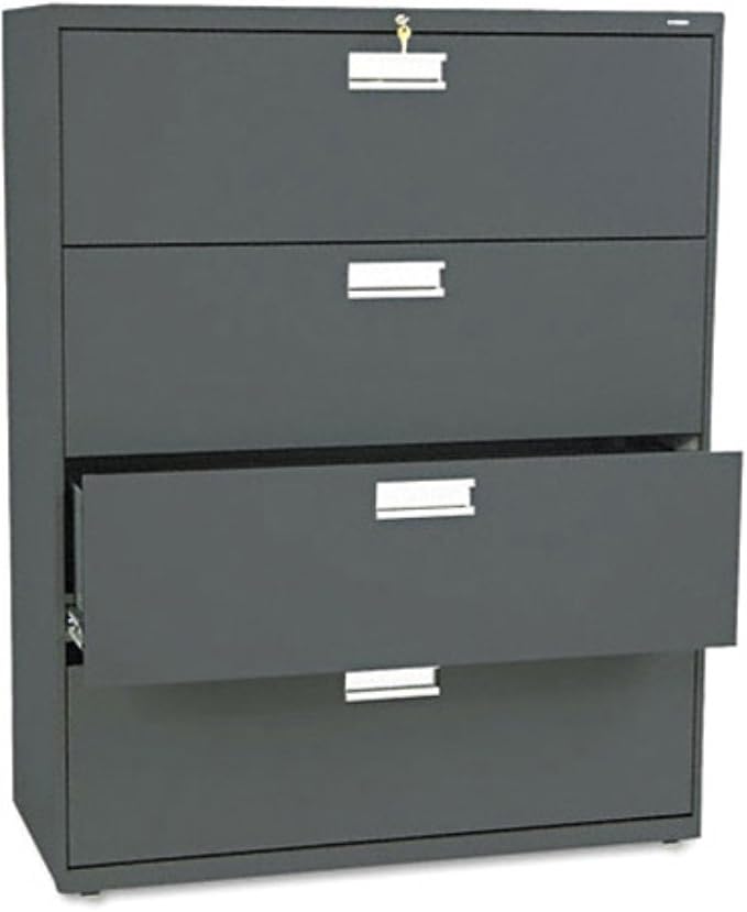 600 Series 4-Drawer File Finish: Black