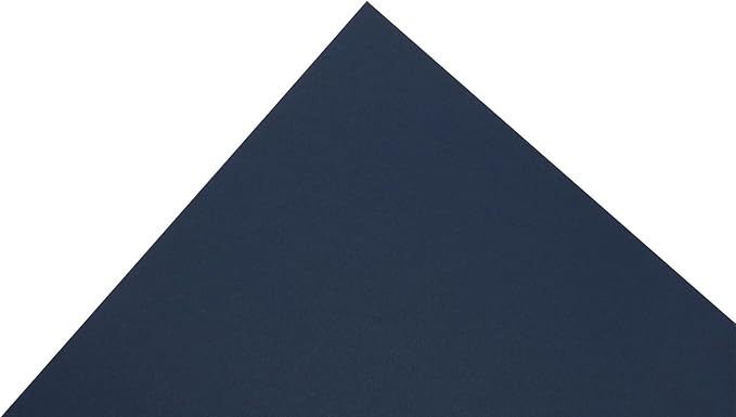 PA Paper Accents Smooth Cardstock 12" x 12" Navy Blue, 80lb colored cardstock paper for card making, scrapbooking, printing, quilling and crafts, 25 piece pack
