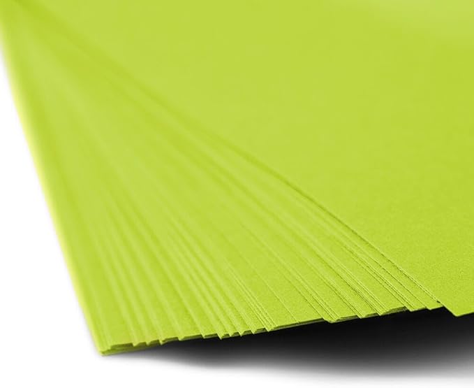 LUXPaper Custom Printed 8.5" x 11" Paper | Customizable Letterhead | Personalized Logo & Text | Letter Size | Wasabi Green | 80lb. Text | 100 Qty