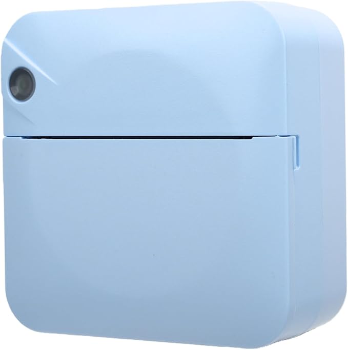 Zerodis Printers Thermal Printer with Smart OCR Recognition 1200mAh Inkless Clear Printing Multifunction Compact Pocket Label Maker for Office School Travel Mini Printer Portable Mini (Blue)