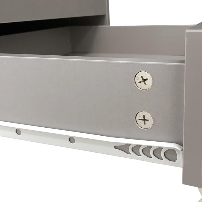 Dark Grey Five Drawers Cabinet Wooden Office Pulley Movable File Storage Cabinet Low Cabinet
