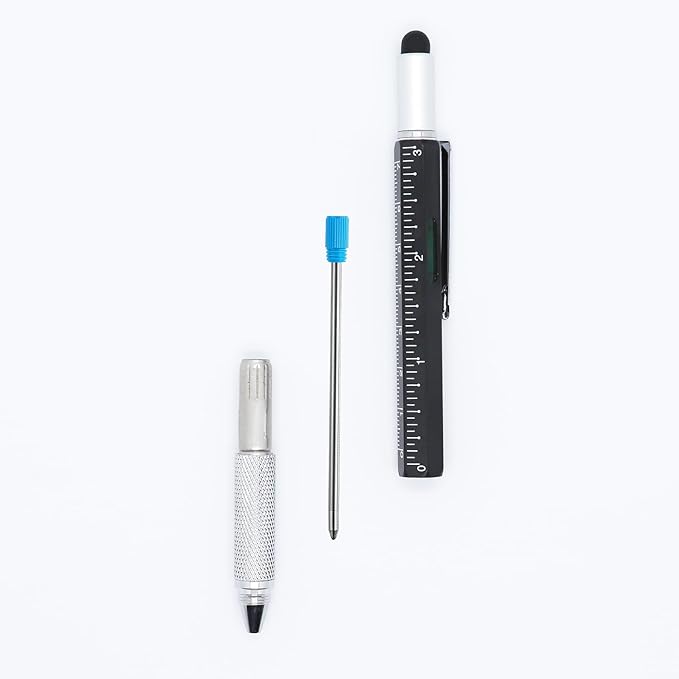 DUNBONG Ballpoint Metal D1 Refill for Multifunction Pen, Blue pack of 5 pieces (Blue)