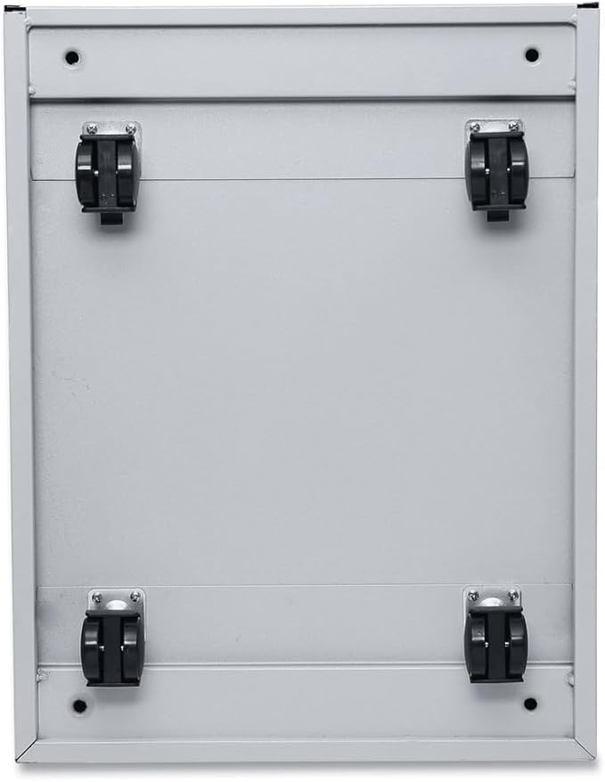 Alera PBBBFLG Three-Drawer Pedestal File with Full-Length Pull, 14 7/8 x 19 1/8, Light Gray