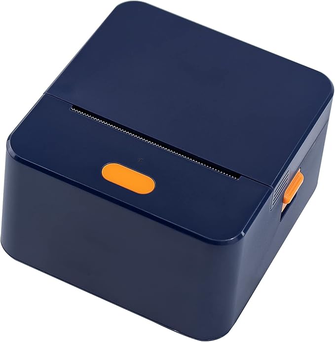 NETUM P1 Mini Label Printer- Portable Label Maker Printer Bluetooth Inkless Thermal Printer Compatible with Android iOS for Retail Barcode, Clothing, Mailing, Small Business(Blue)
