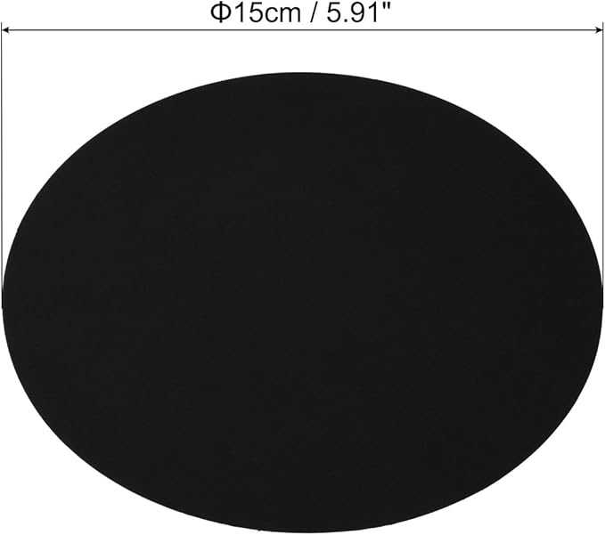 PATIKIL 5.9-inch Round Cardboard Paper, 20 Pcs 200GSM Blank Disc Circles Slices Cutouts Paper for Party Decorations DIY Craft Arts Drawing Painting Writing, Black