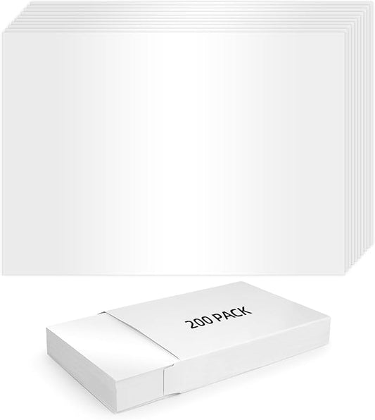 200 Sheets 5X7 Blank White Shimmer Card Stock Printer Paper 100 lb Pearle White Index Cards Flat 300 gsm for Invitations, Postcard,Photo Paper,Card Making
