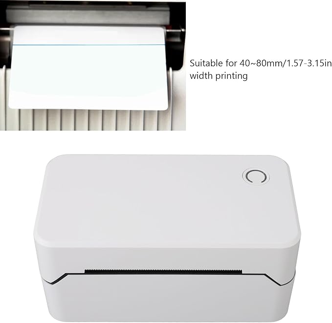 ZJchao Express Printer Professional USB Interface High Efficiency Thermal Label Printer for Office Business Home (US Plug)