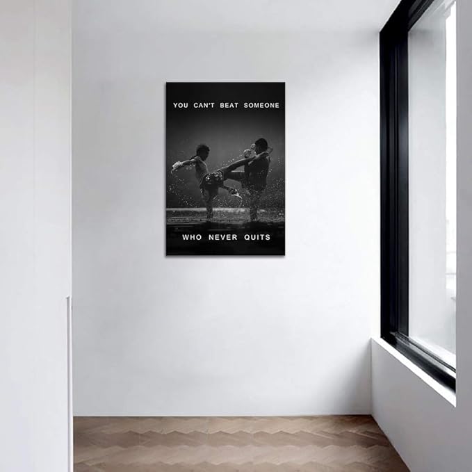 Yatsen Bridge Motivational Fighting Canvas Wall Art Inspiring Quotes Painting Modern Inspiration Posters Prints Artwork Decor for Office Sport Gym House Home Framed (24Wx36H)