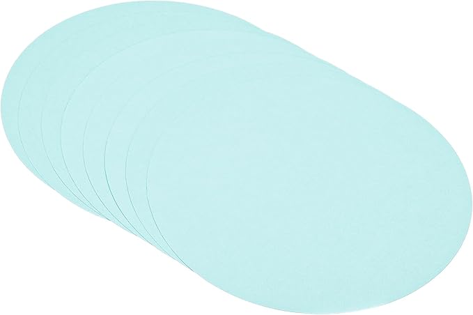 PATIKIL 5.9-inch Round Cardboard Paper, 20 Pcs 200GSM Blank Disc Circles Slices Cutouts Paper for Party Decorations DIY Craft Arts Drawing Painting Writing, Light Blue