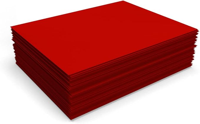 LUXPaper 8.5" x 11" Paper | Letter Size | Holiday Red | 60lb. Text | 50 Qty