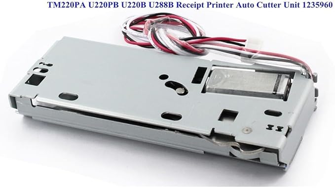 Receipt Printer Automatic Paper Cutter Replacement Unit 1235960, For TM220PA U220PB U220B U288B Models, Metal Construction For Auto Cutting In Office And Business