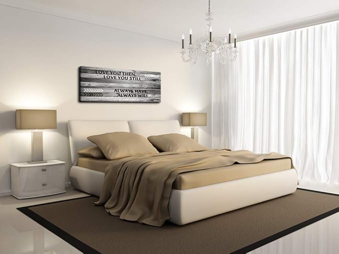 DZL Art A71841 Wall Art Love You Still Large Wall Art Canvas (Ready To Hang) For Master Bedroom Wall Decor bathroom decor