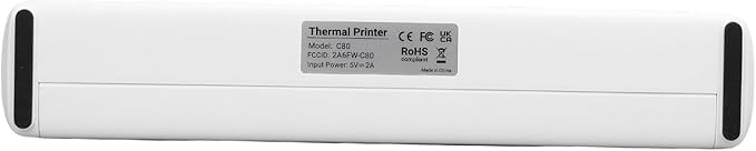 Garosa Inkless Thermal Printer Compact Mobile with 203dpi Resolution for Home Office School