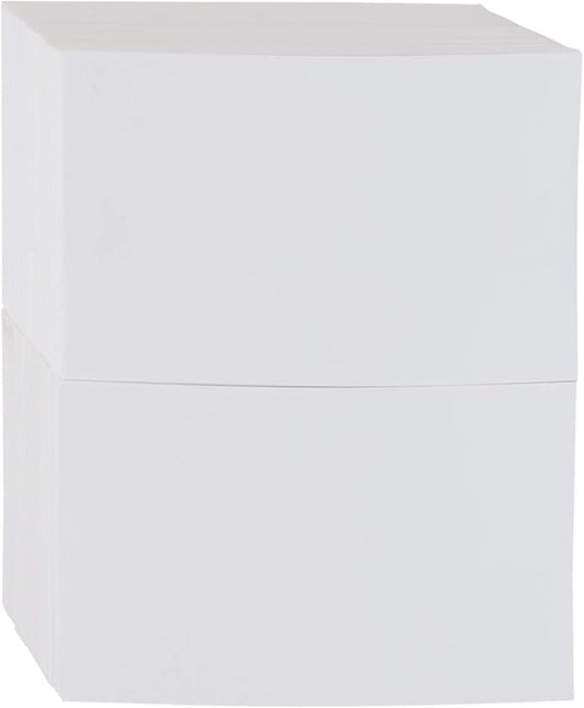 Amazon Basics Blank Index Cards for Studying and Note Taking, White, 4" x 6", 1000 Count (Pack of 2)