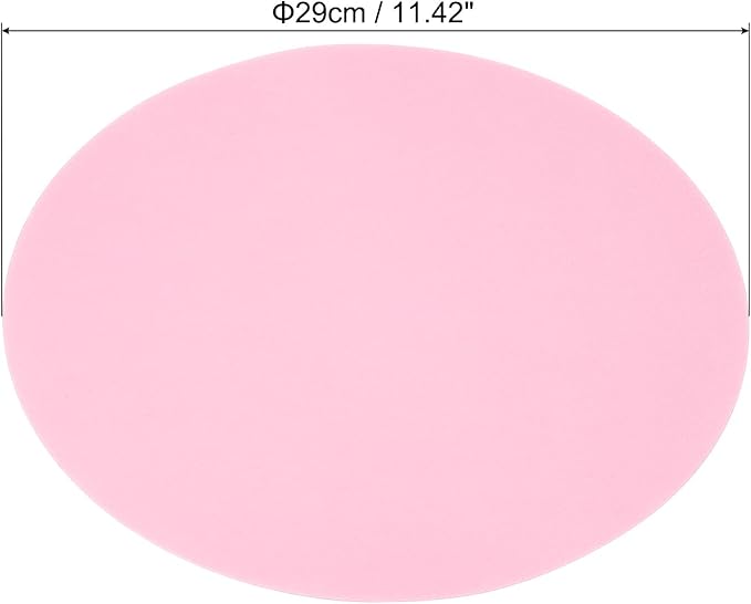 PATIKIL 11.4-inch Round Cardboard Paper, 20 Pcs 200GSM Blank Disc Circles Slices Cutouts Paper for Party Decorations DIY Craft Arts Drawing Painting Writing, Pink