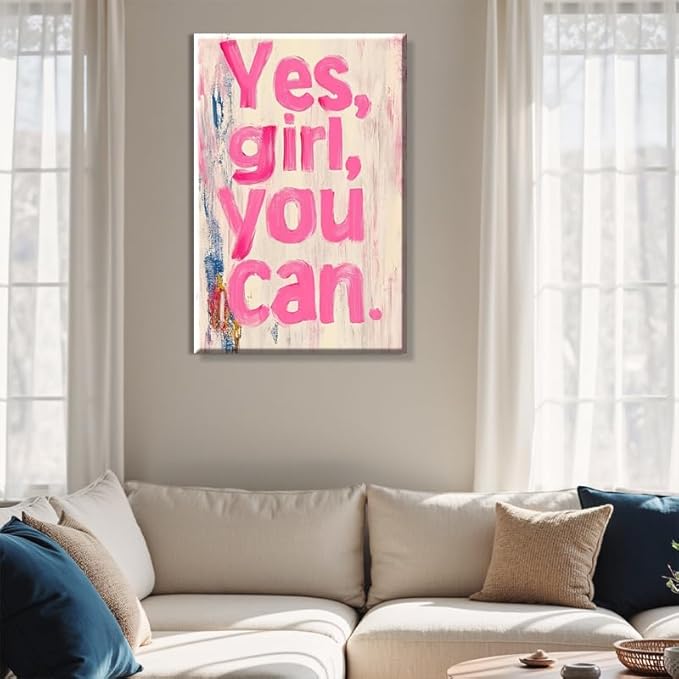 Office Wall Decor Motivational Framed Canvas Wall Art Inspirational Prints for Home Bedroom Living Room Gym Dorm Classroom Made in USA