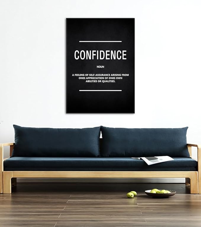 Yatsen Bridge Motivational Canvas Wall Art - Inspirational Confidence Quote Print for Home & Office Decor, Framed & Ready to Hang (24" x 36")