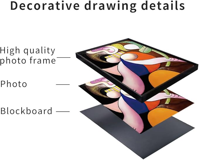 Aesthetic Abstract Canvas Framed Wall Art Large Size 24" X 16" X 3 Pieces Modern Art Natural Minimalist Posters Prints Living Room Bedroom Bathroom Kitchen Office Wall Decor (Black)