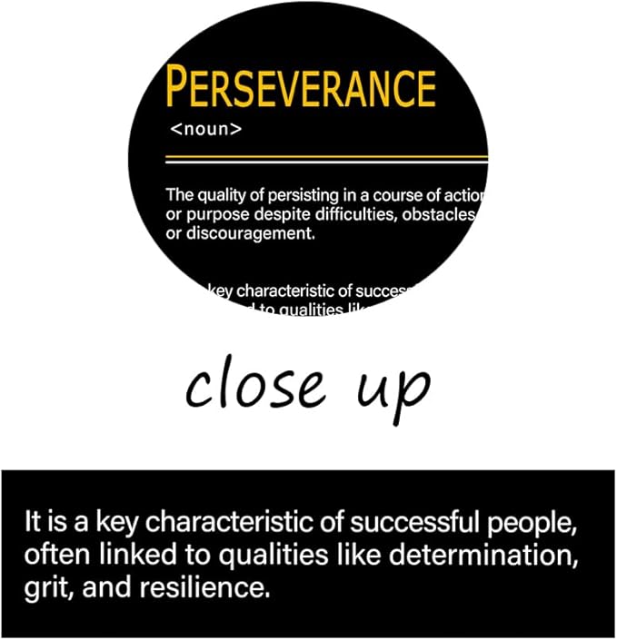 WYJDFART PASSION CONFIDENCE PERSEVERANCE 3 Pieces Positive Quotes Poster Overcome the Challenge Motivational Wall Decor for Office Home Bedroom Workplace Framed Ready to Hang [72''Wx 36''H]