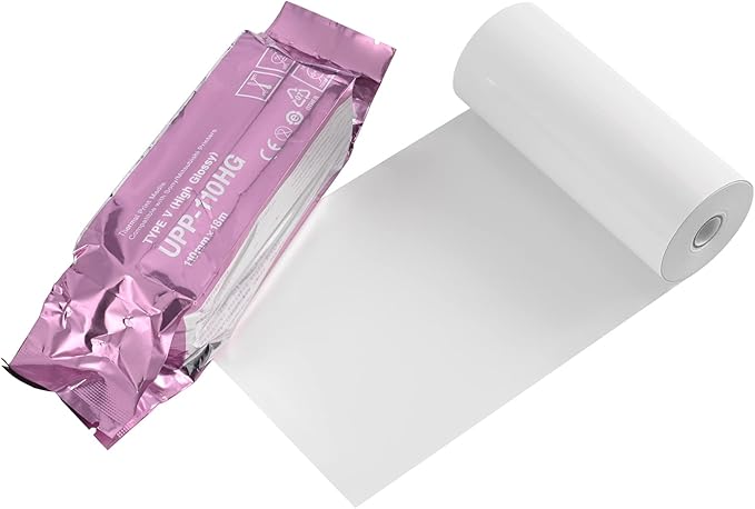 UPP-110HG High Gloss Ultrasound Paper Film/Media 10 rolls/bx,Replacement for Sony Upp-110HG,110 mm x 18m