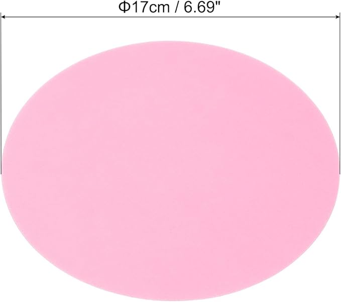 PATIKIL 6.7-inch Round Cardboard Paper, 20 Pcs 200GSM Blank Disc Circles Slices Cutouts Paper for Party Decorations DIY Craft Arts Drawing Painting Writing, Pink