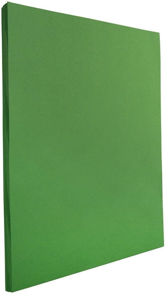 LUXPaper Custom Printed 8.5" x 11" Paper | Customizable Letterhead | Personalized Logo & Text | Letter Size | Holiday Green | 80lb. Text | 200 Qty