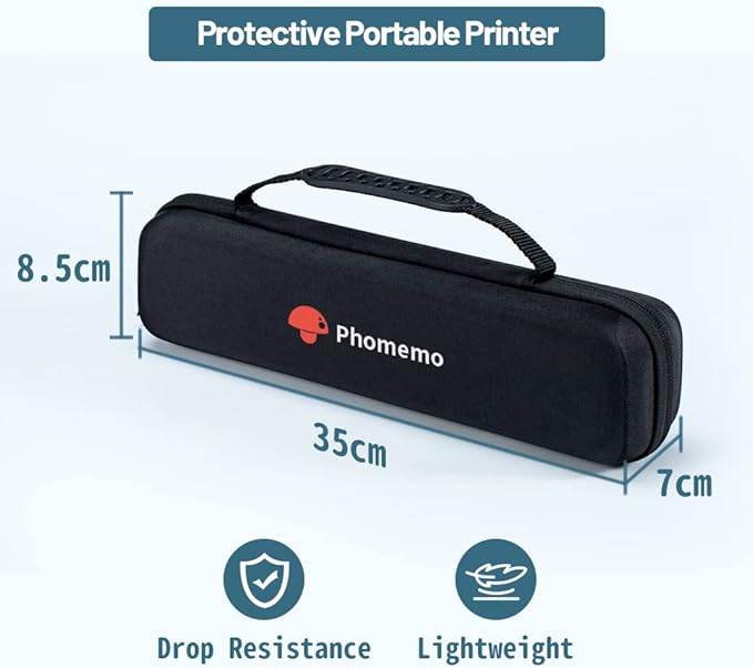 Phomemo Portable Printers Wireless for Travel with M08F Bag, Thermal Tattoo Stencil Printer for Office, Home, Business, M08F-Letter Bluetooth Compact Printer for 8.5" X 11" Size