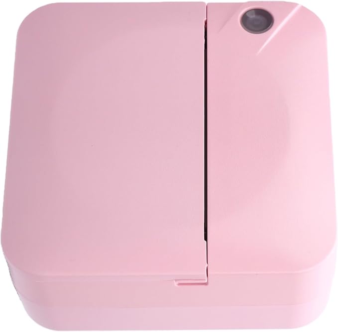 Zerodis Printers Thermal Printer with Smart OCR Recognition 1200mAh Inkless Clear Printing Multifunction Compact Pocket Label Maker for Office School Travel Mini Printer Portable Mini (Pink)