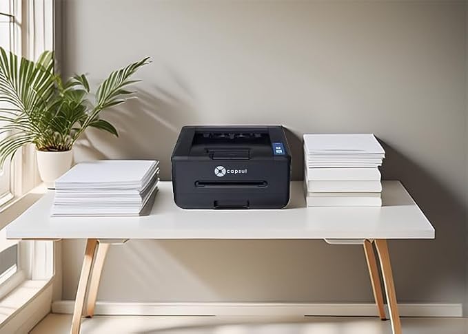 PB3300 Monochrome Laser Printer – 33 PPM Wireless Printer, Auto Duplex, WiFi & Ethernet, AirPrint & Mopria, 250-Sheet Tray, Compact Office Printer for Home & Small Business