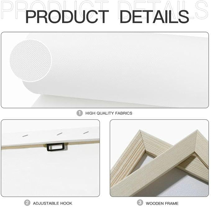 TIEOIYA Abstract modern business Canvas Wall Art for Bathroom Bedroom Pictures Wall Decor Living Room Kitchen Office Framed Poster Prints Artwork Painting 16x16