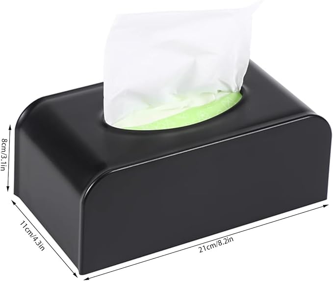 Stylish Tissue Box Durable Tissue Box Exquisite Napkin Holder and Waterproof Tissue Box Square Tissue Box Holder for Home Office Countertop Modern Tissue Box (Color : Silver) (Gold)