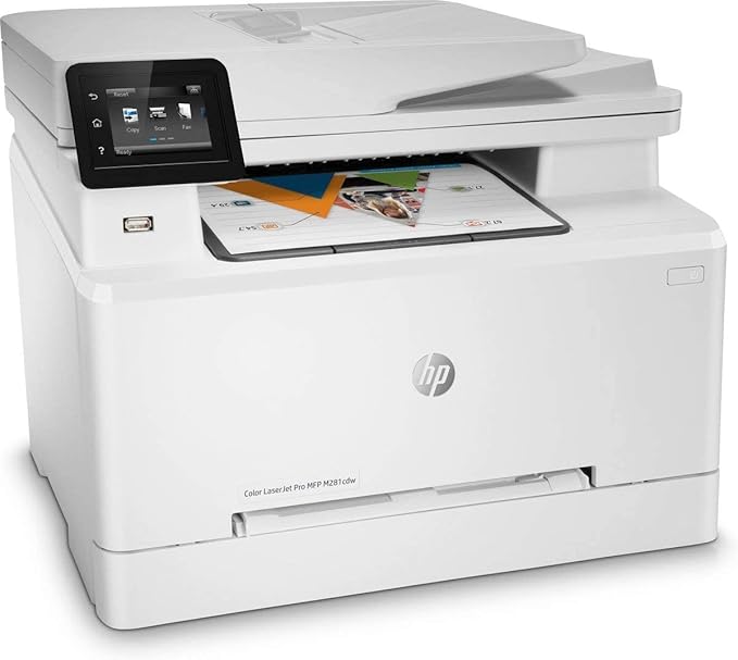 HP LaserJet Pro Wireless Color Printer - All-in-One Inkjet Printer for Home & Office Use - HEWT6B83A (Renewed)