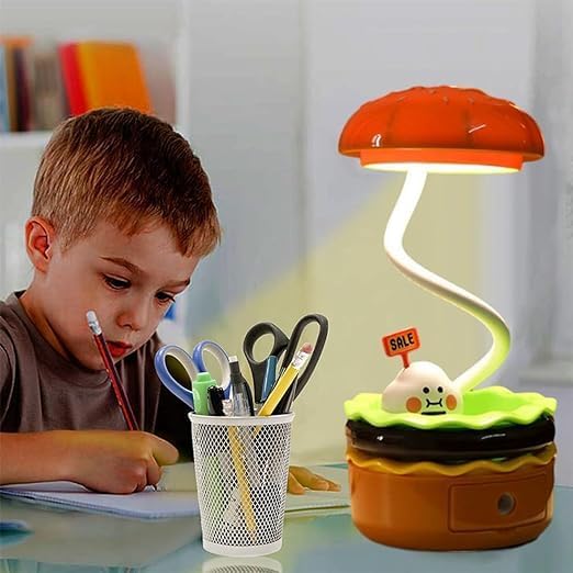 CHANLAOSAN Cute Desk Lamp,Table lamp,Night Lights,Hamburger Small Night lamp,Desk Accessories, Room Decor for Boys Girls Gifts
