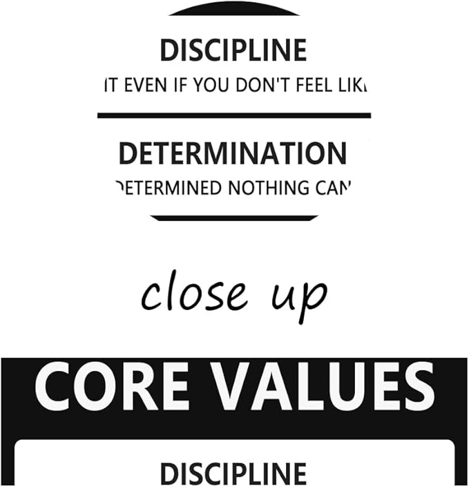 Inspirational Poster Motivational Canvas Wall Art Inspiring Core Values Prints Artwork for Office Living Room Modern Home Decor Painting Pictures Stretched and Framed Ready to Hang [24''Wx 36''H]